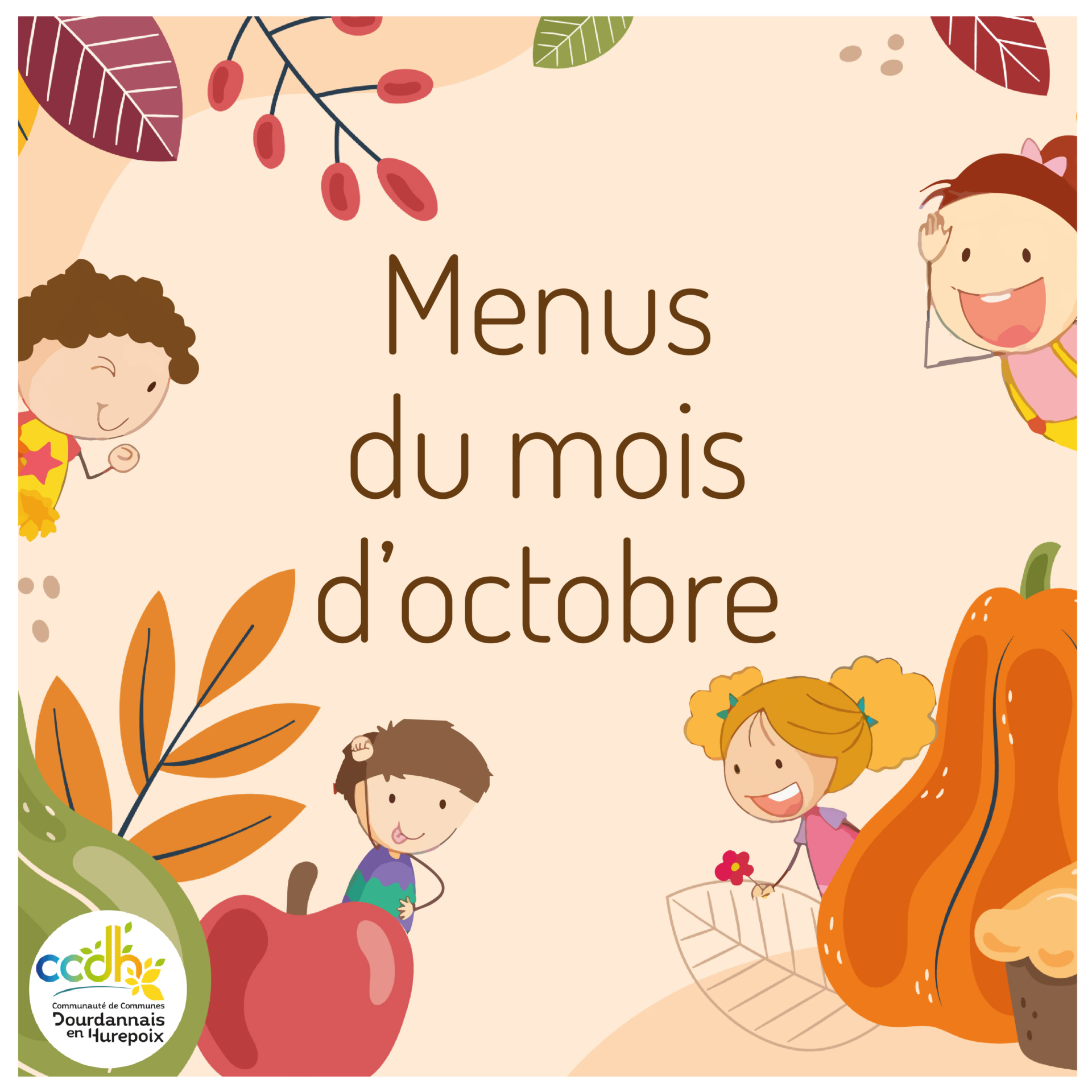 Les menus d’octobre