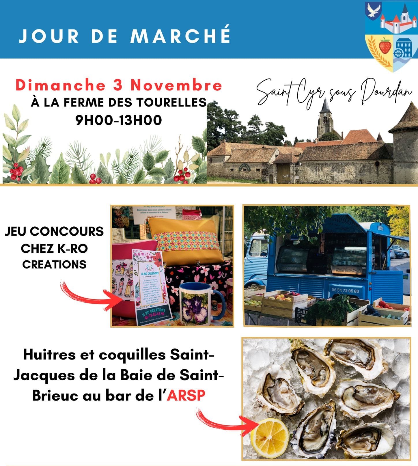 Venez au marché des Tourelles !